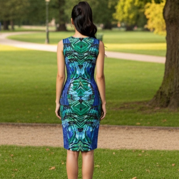 Laundry by Shelli Segal Sleeveless Abstract Mini Dress By Nordstrom - Picture 4 of 10